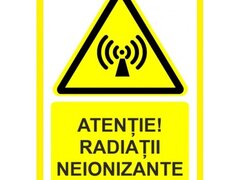 Placuta atentie radiatii neionizante